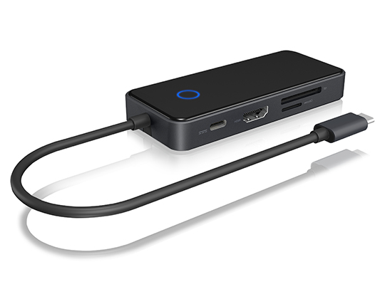 ICY BOX IB-DK4028-CPD Wired USB 3.2 Gen 1 (3.1 Gen 1) Type-C Anthracite, Black – image 4
