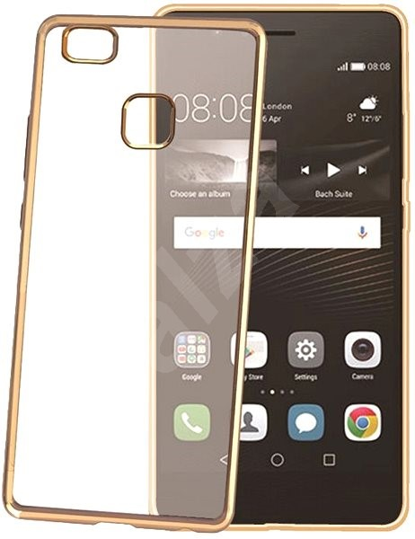 Celly BCLP9LITEGD mobile phone case Cover Gold, Transparent