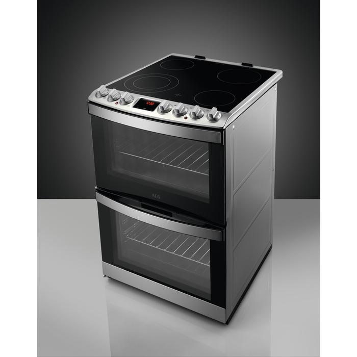 AEG CCB6760ACM Freestanding cooker Electric Ceramic hob Stainless steel – image 3