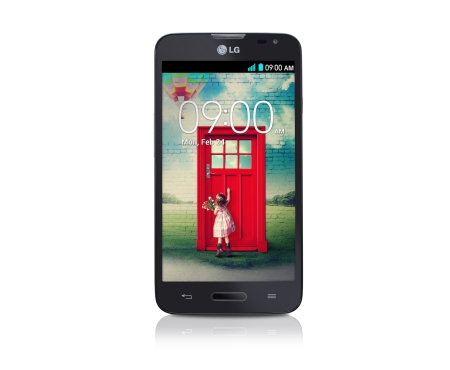 LG L70 11.4 cm (4.5") Dual SIM Android 4.4 3G USB Type-B 1 GB 4 GB 2100 mAh Black – image 1