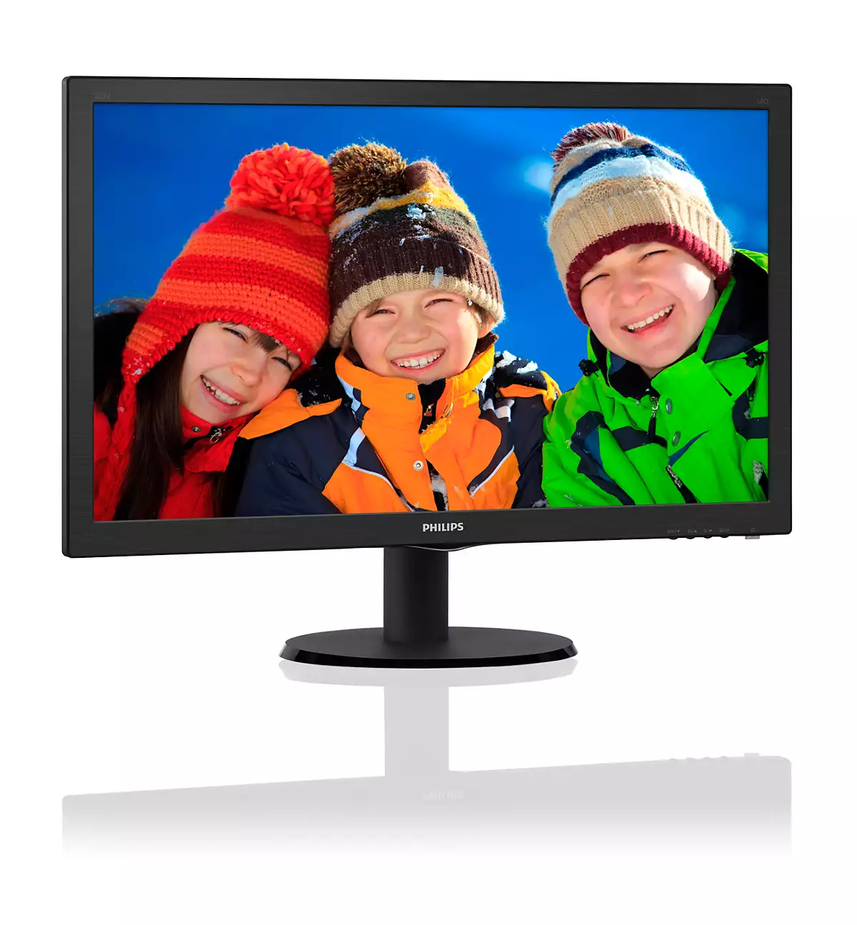 Philips 223V5LSB/00 - boczny widok monitora