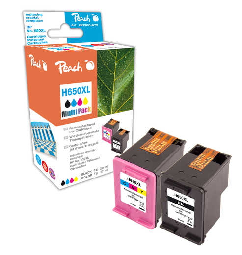 Peach PI300-675 ink cartridge Black, Cyan, Magenta, Yellow