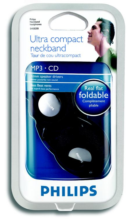 Philips SHS8200/37 headphones/headset Wired Neck-band Black – image 2