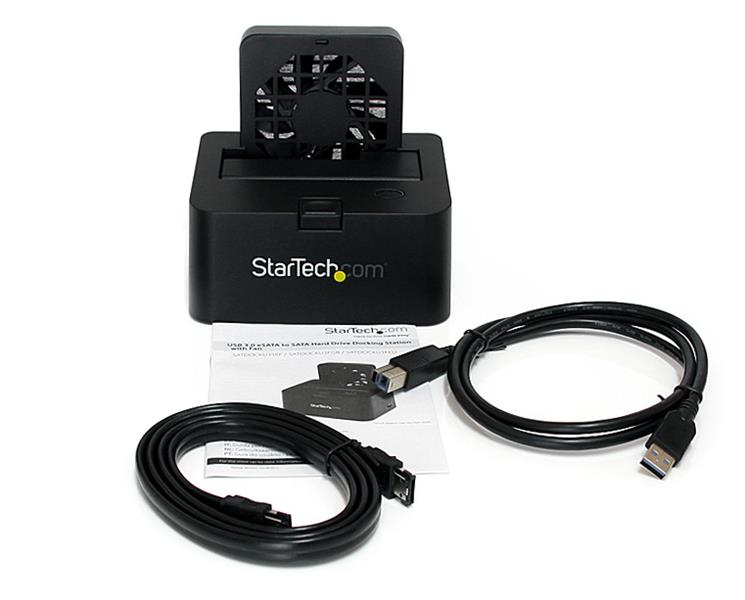 StarTech.com SuperSpeed USB 3.0 eSATA Hard Drive Docking Station with Cooling Fan – image 3