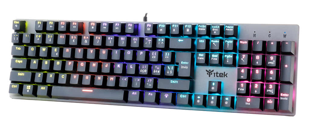 itek X10 keyboard Gaming USB Italian Black – image 8