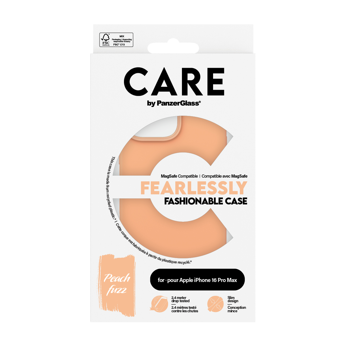 PanzerGlass CARE by PanzerGlass® Fashionable Case Peachy w. MagSafe iPhone 16 Pro Max – image 3