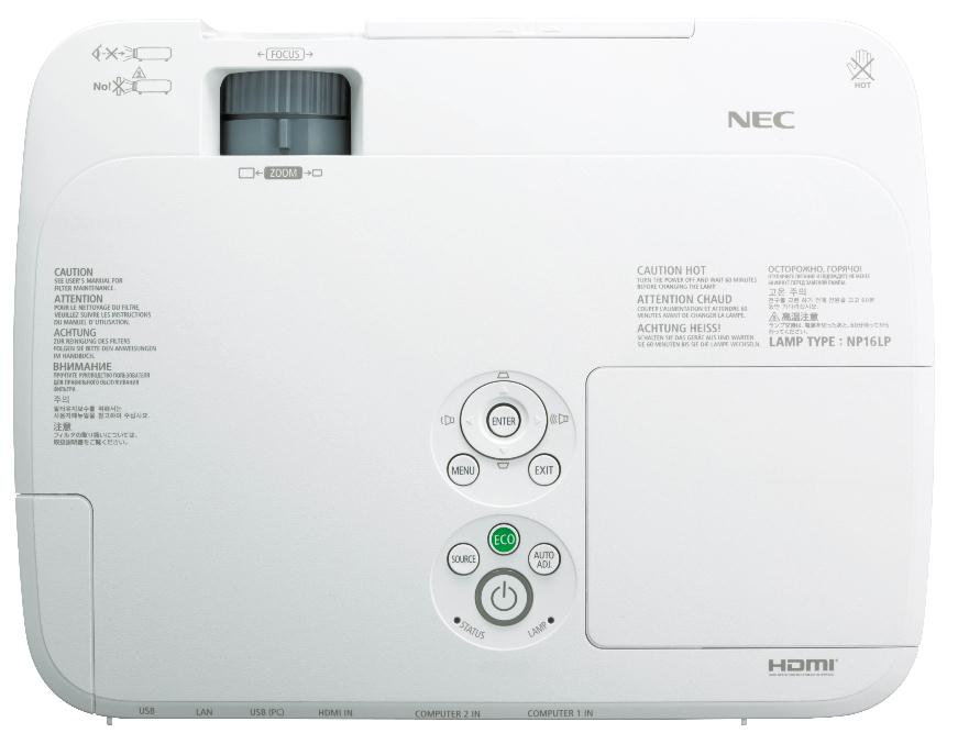 NEC M271W Standard throw projector 2700 ANSI lumens LCD WXGA (1280x800) White – image 4
