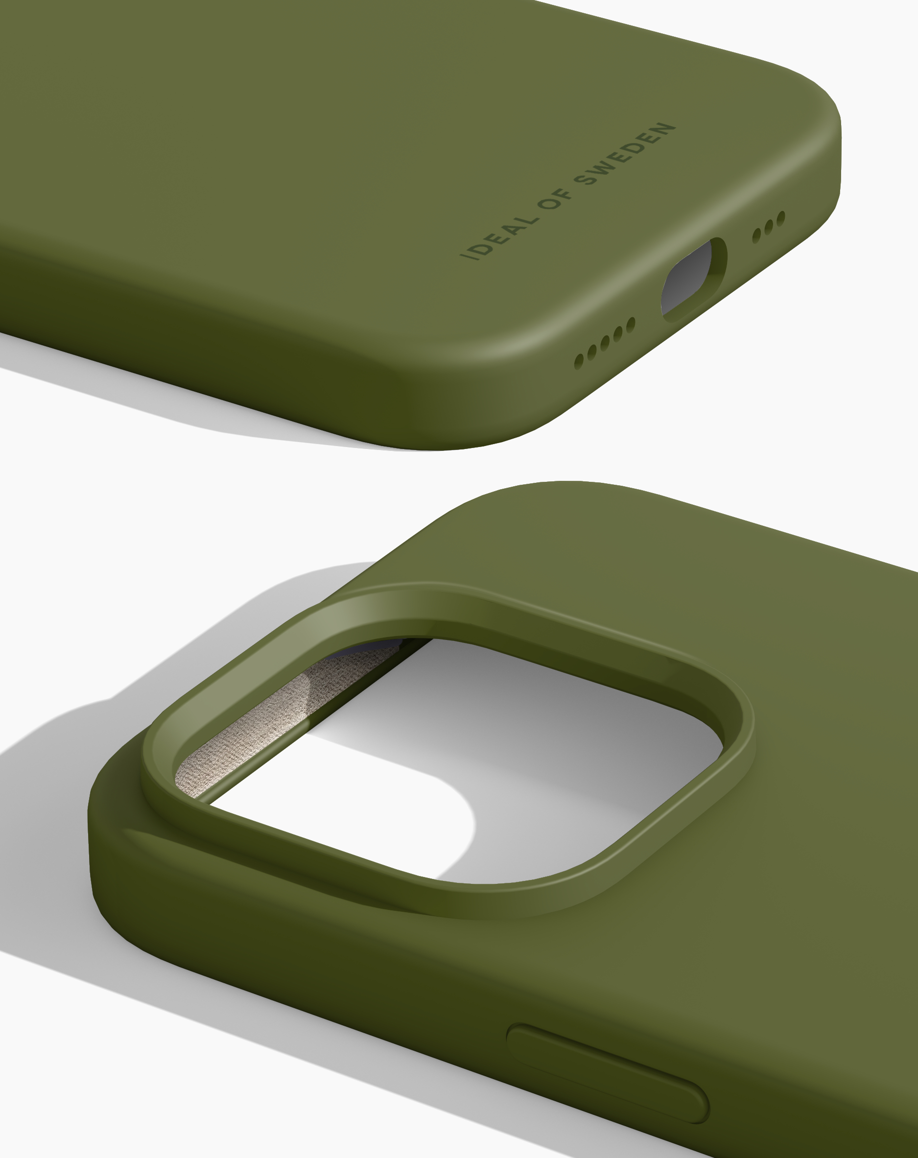 iDeal of Sweden Silicone Case iPhone 14PR Khaki