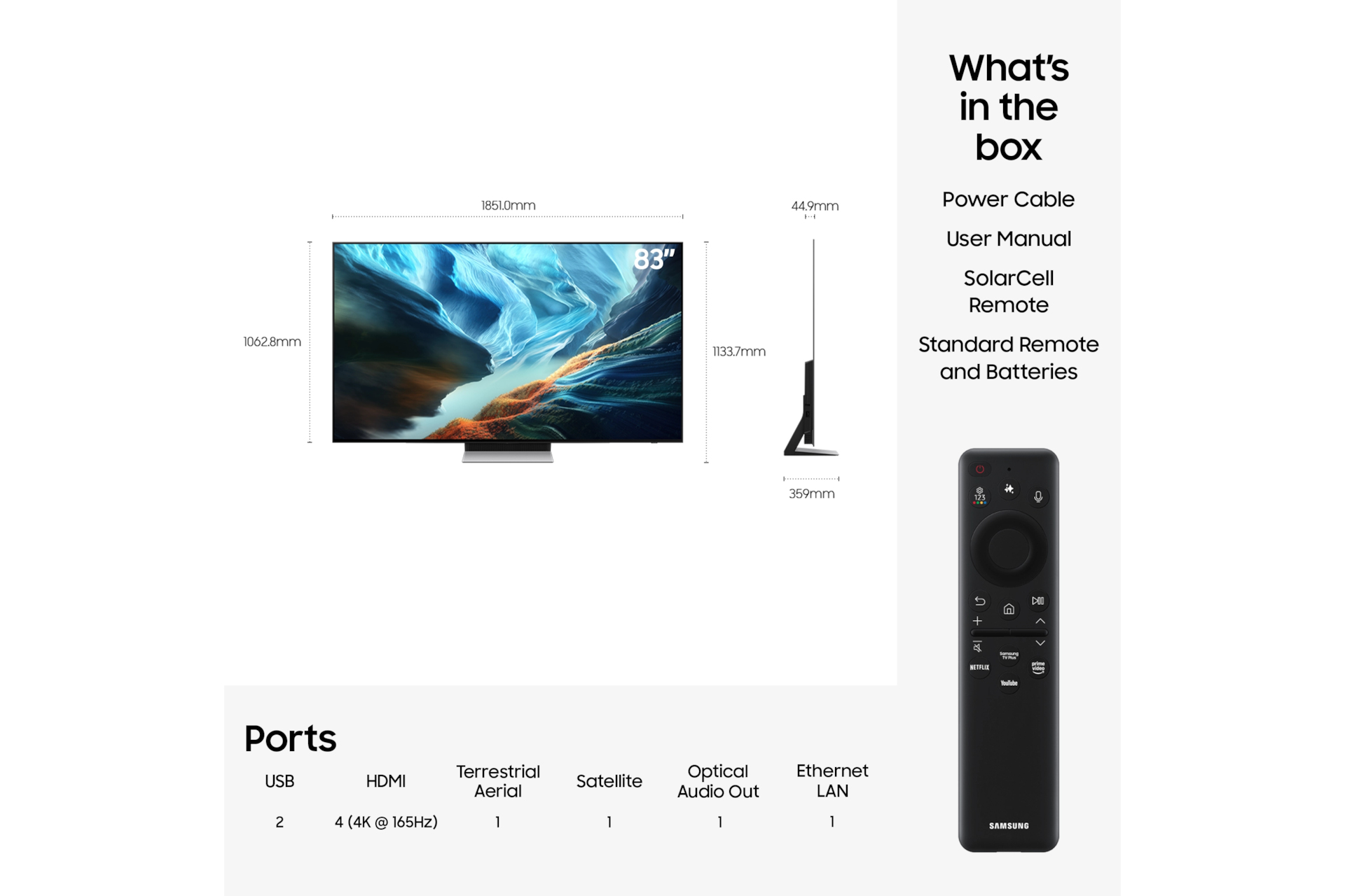 Samsung 83'' OLED S90H 4K Vision AI Smart TV (2026) – image 8