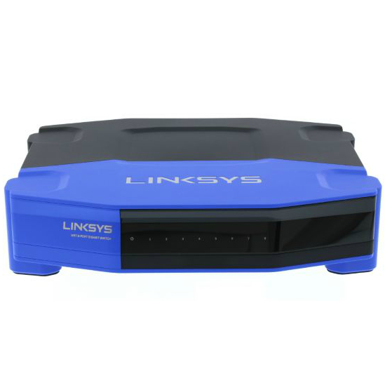 Linksys SE4008 Gigabit Ethernet (10/100/1000) Black, Blue