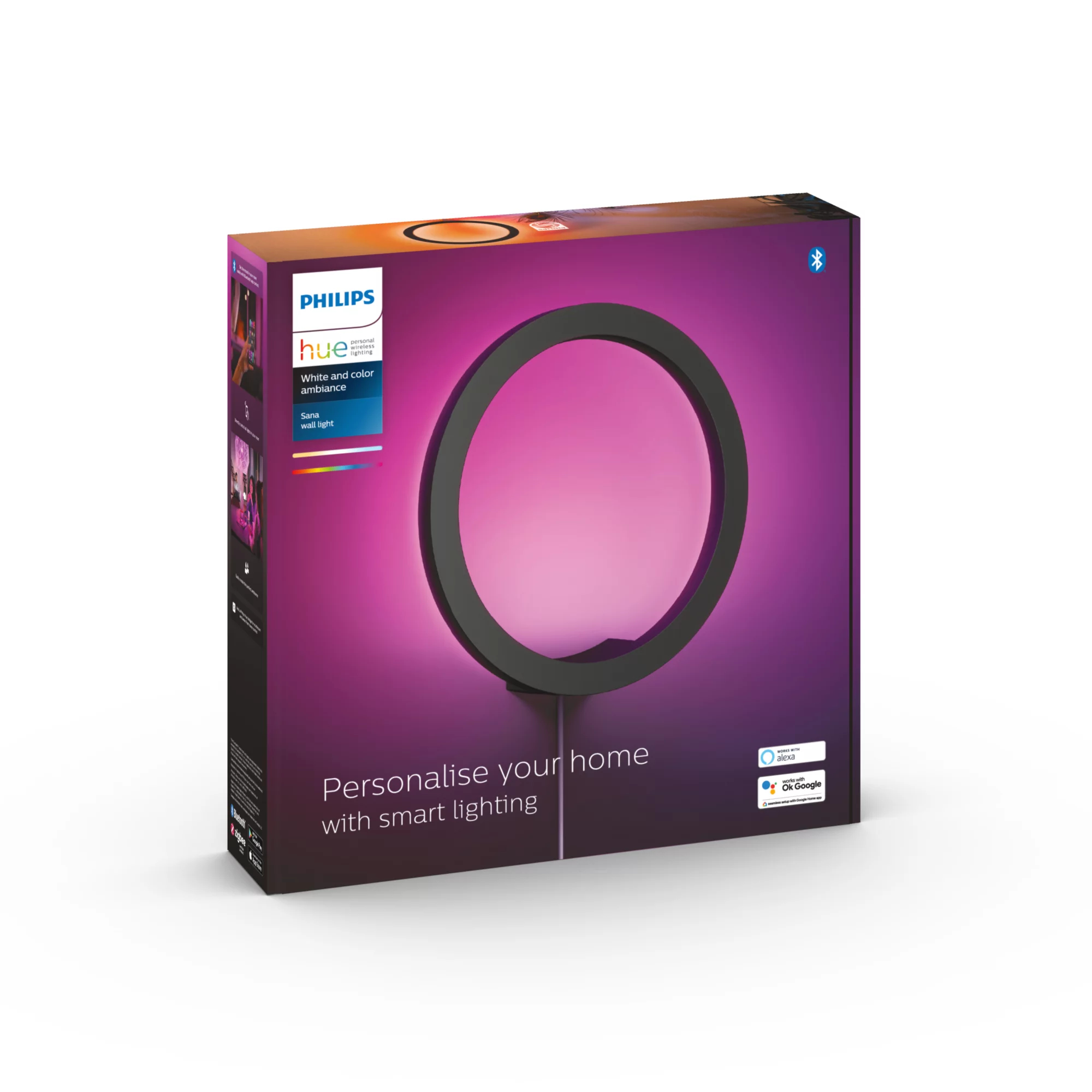 Philips by Signify Philips Hue White and colour ambience Sana wall light – image 3