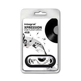 Integral 4GB Xpression Music USB Flash Drive – image 2