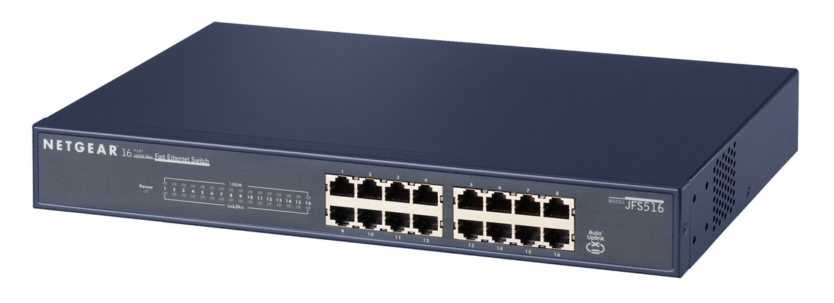 NETGEAR ProSafe 16-Port 10/100 Rackmount Switch