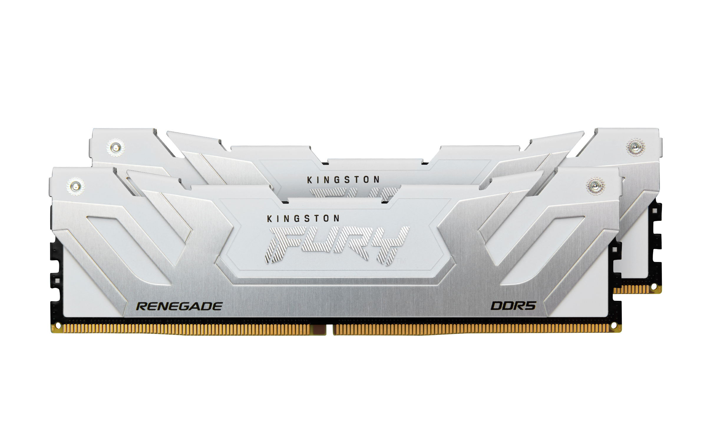 Memoria RAM Kingston FURY Renegade Silver/White - DDR5 - 48GB (2x24GB) - 8400MHz - UDIMM - Para PC - KF584CU40RWK2-48 Memoria RAM Kingston FURY Renegade Silver/White - DDR5 - 48GB (2x24GB) - 8400MHz - UDIMM - Para PC - KF584CU40RWK2-48