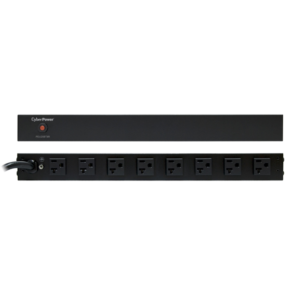 CyberPower PDU20BT8R power distribution unit (PDU) 8 AC outlet(s) 1U Black – image 2