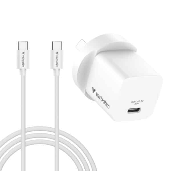 Verbatim Mini GaN Charger with USB-C Cable – image 2
