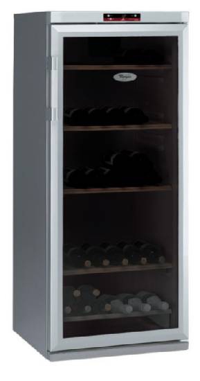Whirlpool WW1400 wine cooler Freestanding Silver 88 bottle(s)