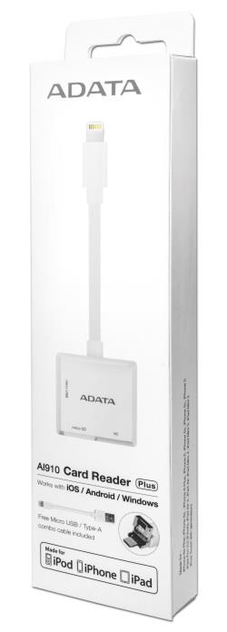 ADATA AI910 card reader Micro-USB/Lightning White – image 2