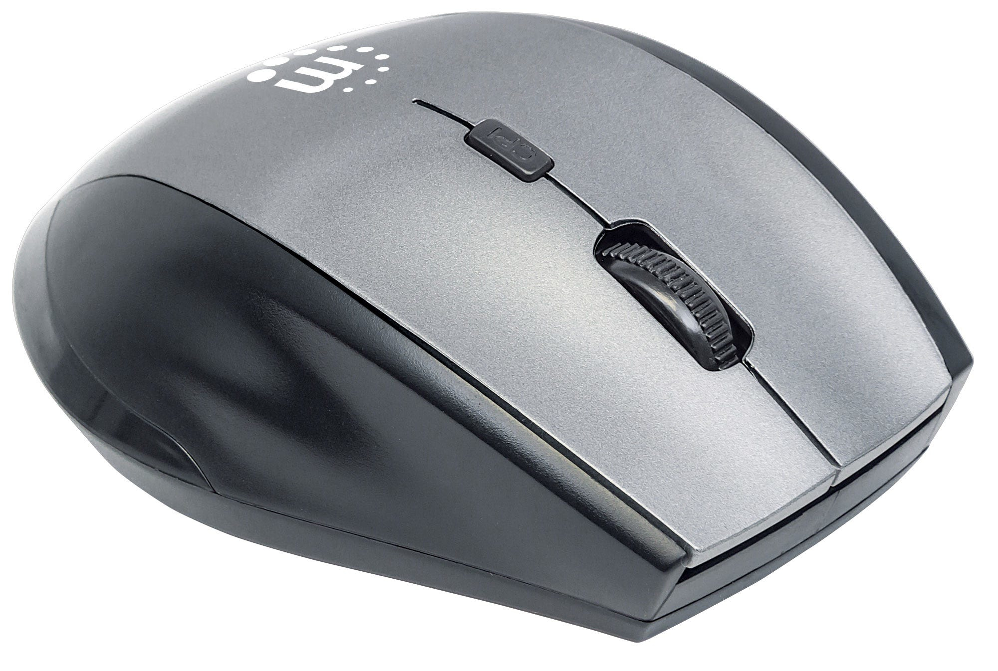 Manhattan Curve Wireless Mouse, Grey/Black, Adjustable DPI (800, 1200 or 1600dpi) – image 2