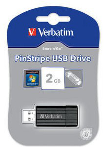 Verbatim PinStripe USB Drive 2GB – image 3