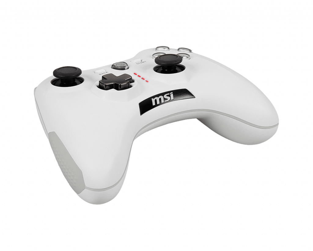 MSI FORCE GC20 V2 WHITE Gaming Controller 'PC and Android ready, Wired, adjustable D-Pad cover, Dual vibration motors, Ergonomic design, detachable cables' – image 2