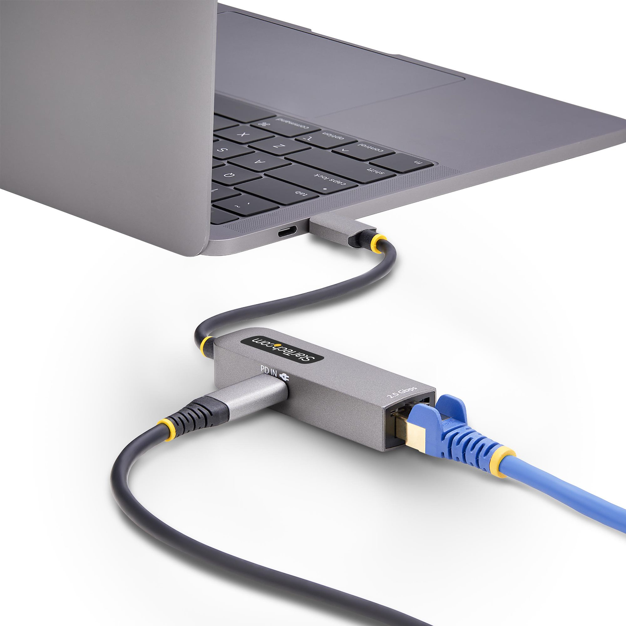 Resim StarTech.com 2.5GbE USB-C Ethernet Adaptörü, 100W PD, USB 3.0