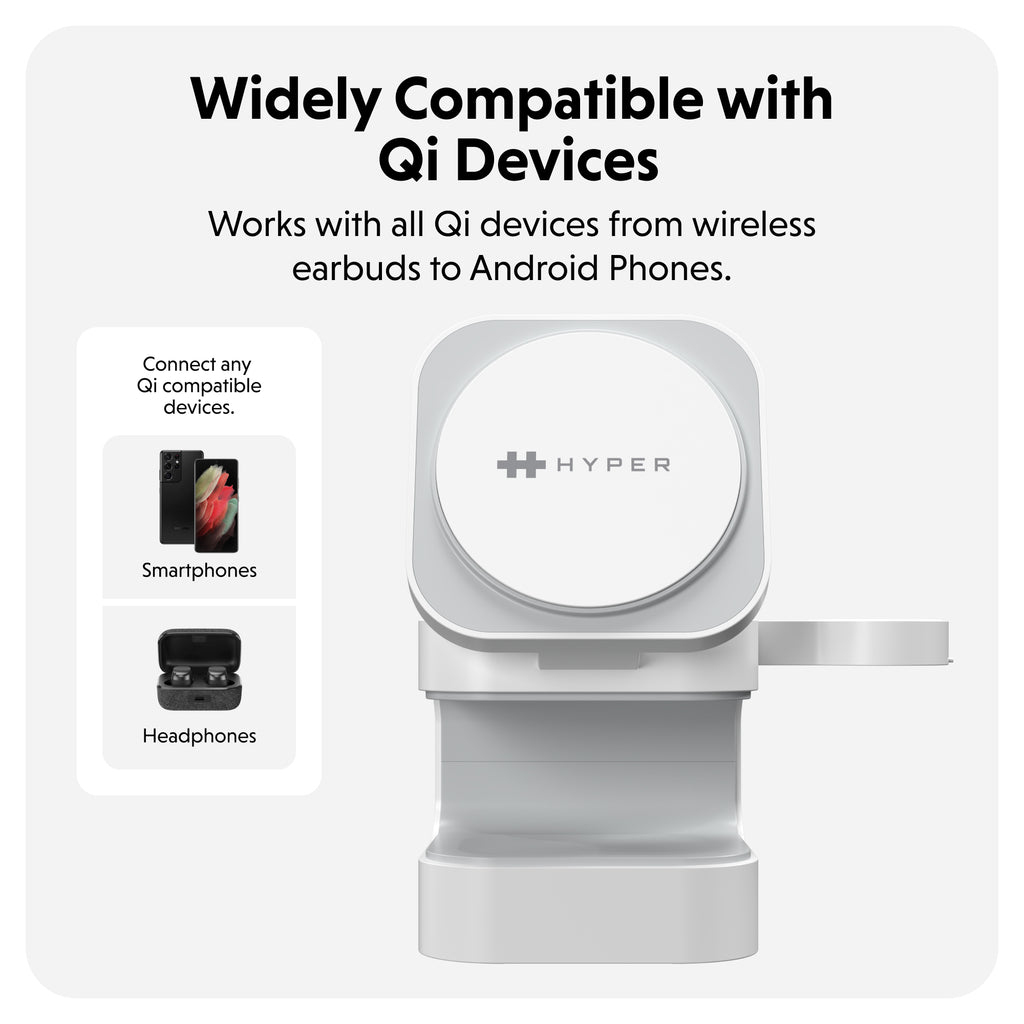 Targus HJ3320WHGL mobile device charger Headphones, Smartphone, Smartwatch White USB Wireless charging Fast charging Indoor – image 5