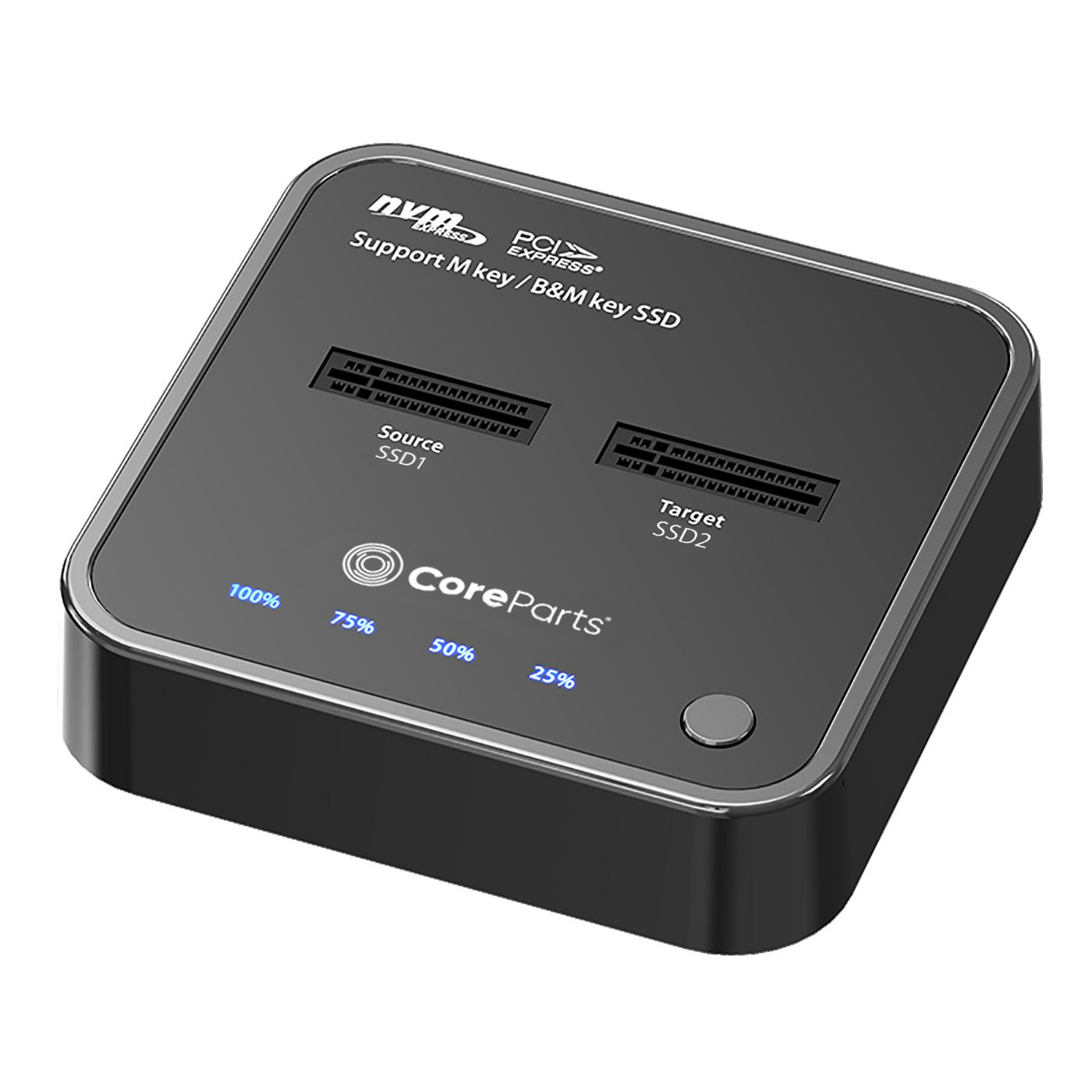 CoreParts MS-CLONER-NVME storage drive docking station Black – image 2