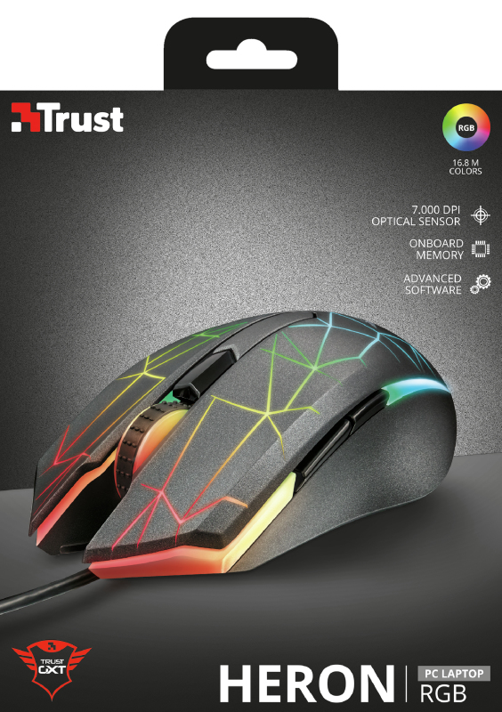 Trust GXT 170 Heron RGB Mouse RB6 edition – image 4