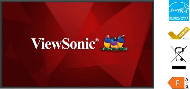 ViewSonic ViewBoard CDE75G3-1C Digital Signage Display 75" 4K UHD 500 cd/m² 24/7 Schwarz