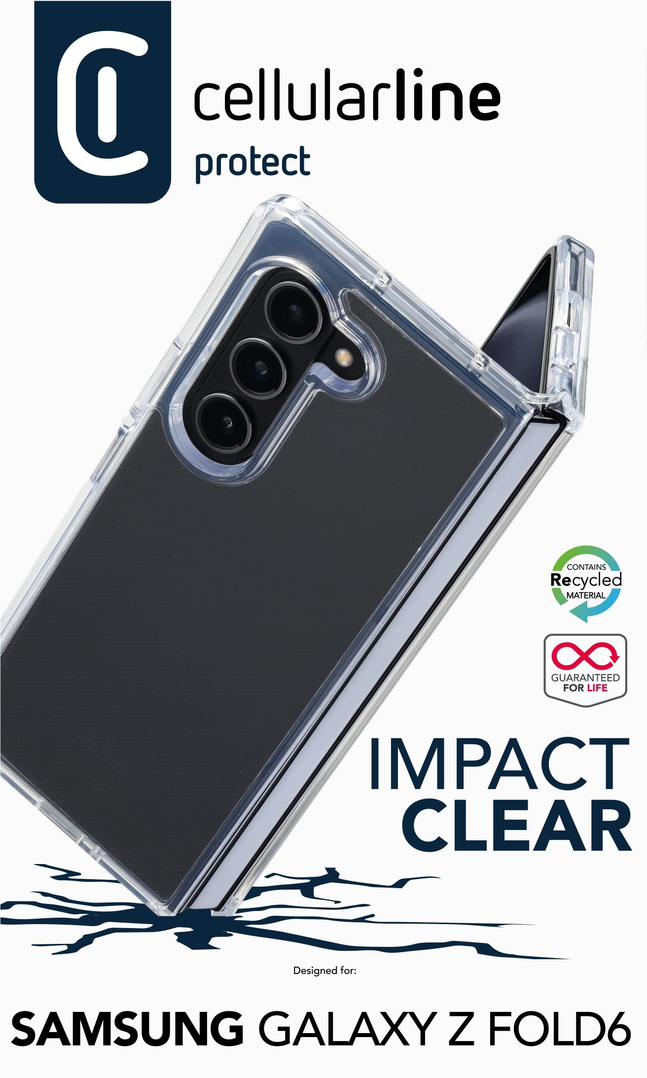 Cellularline Impact Clear Case - Galaxy Z Fold6 – image 2