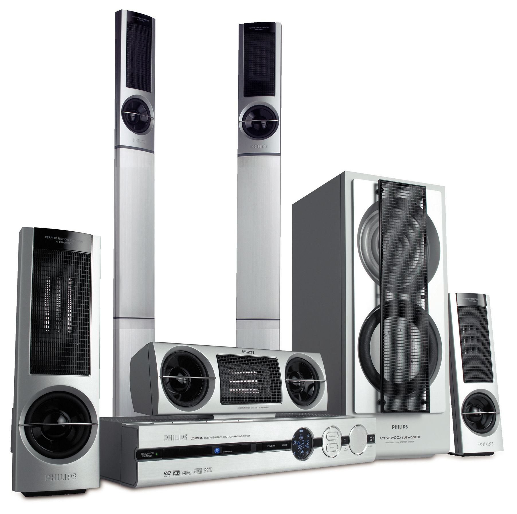 Philips DVD/SACD home theatre system LX8200SA/22S – image 1