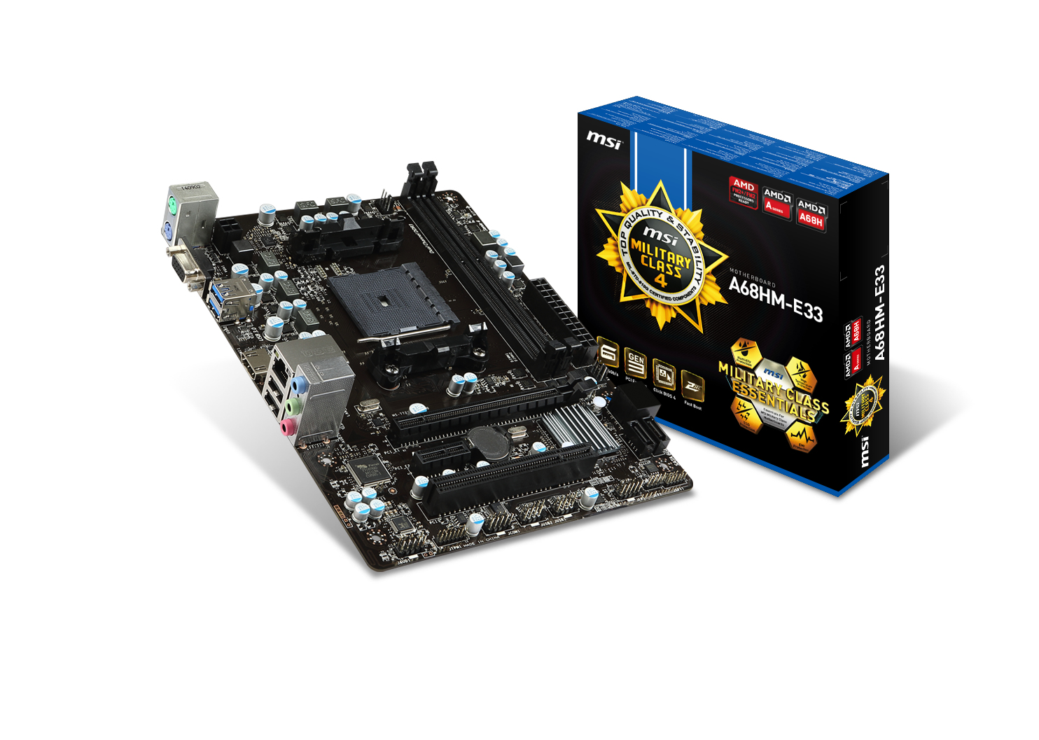 MSI A68HM-E33 AMD A68H Socket FM2+ micro ATX – image 5