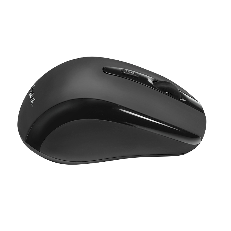 Logilink Maus mini Funk 2.4 GHz 800dpi optisch scroll black Maus wireless