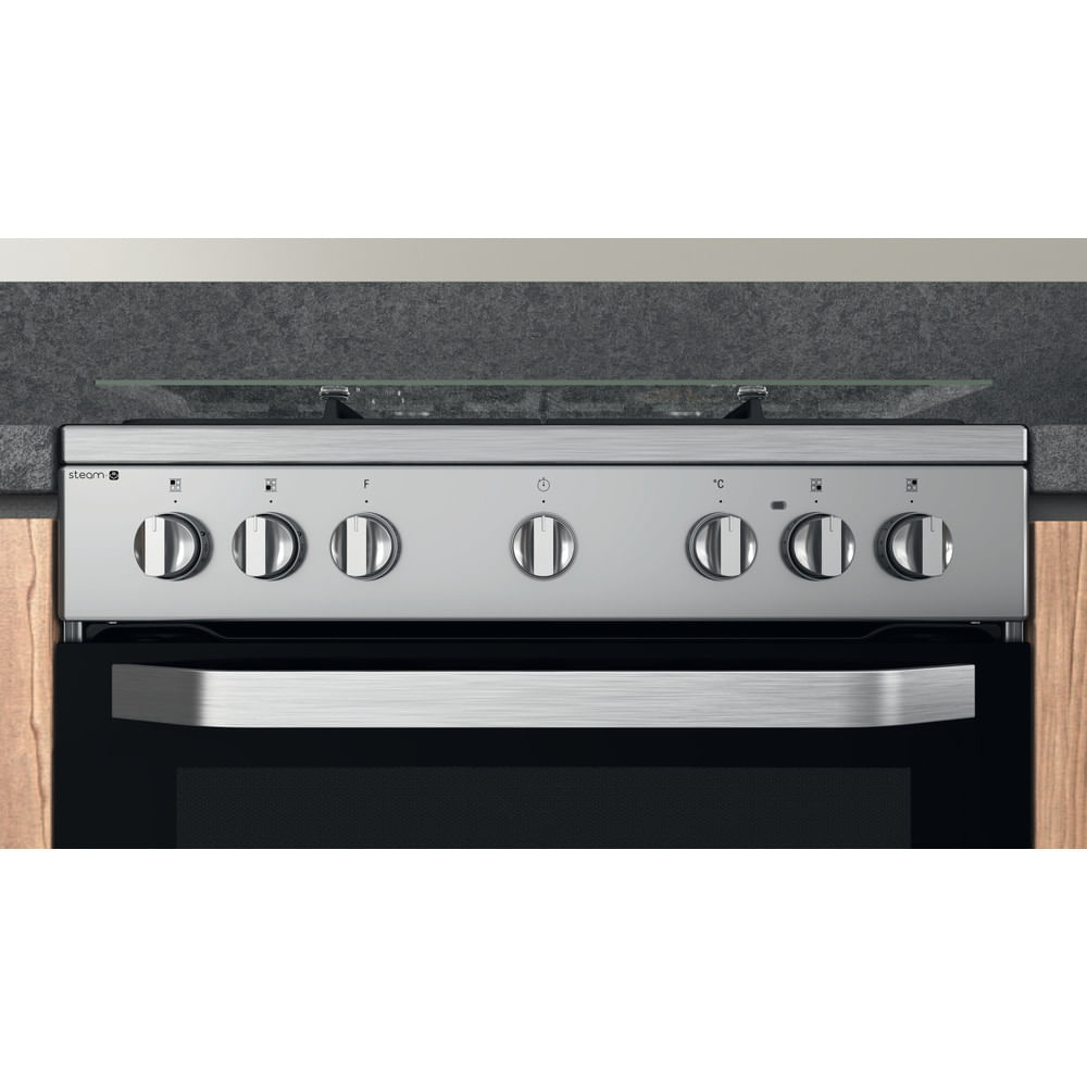 Hotpoint HS68G8PHX/E Freestanding cooker Electric Gas Stainless steel – image 9