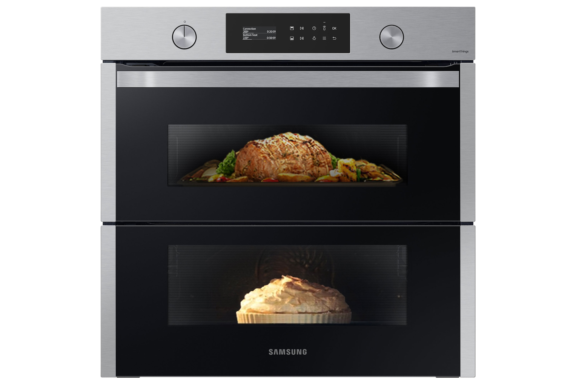 Samsung NV75A6679RS Wifi Dual Cook Flex Oven, Pyrolytic Cleaning, Stainless Steel