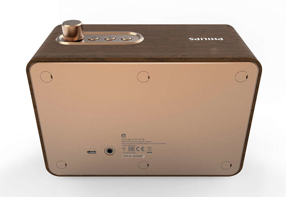 Philips TAVS500 portable/party speaker Mono portable speaker Copper, Wood – image 7