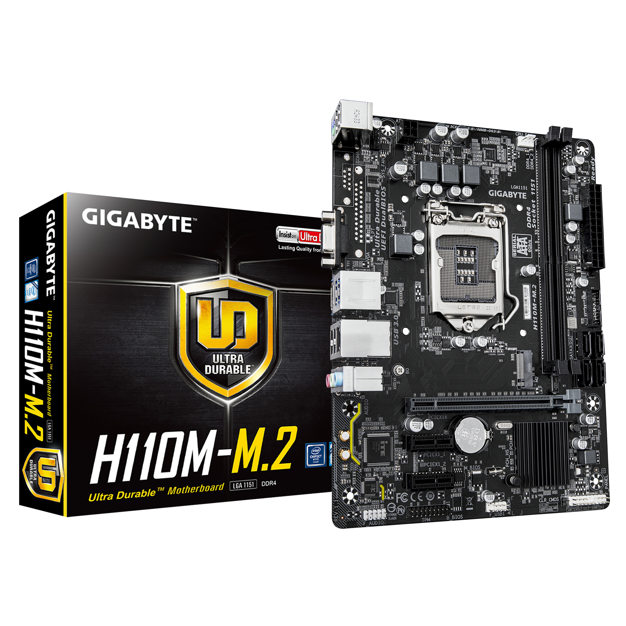 GIGABYTE H110M-M.2 motherboard H110 Express micro ATX