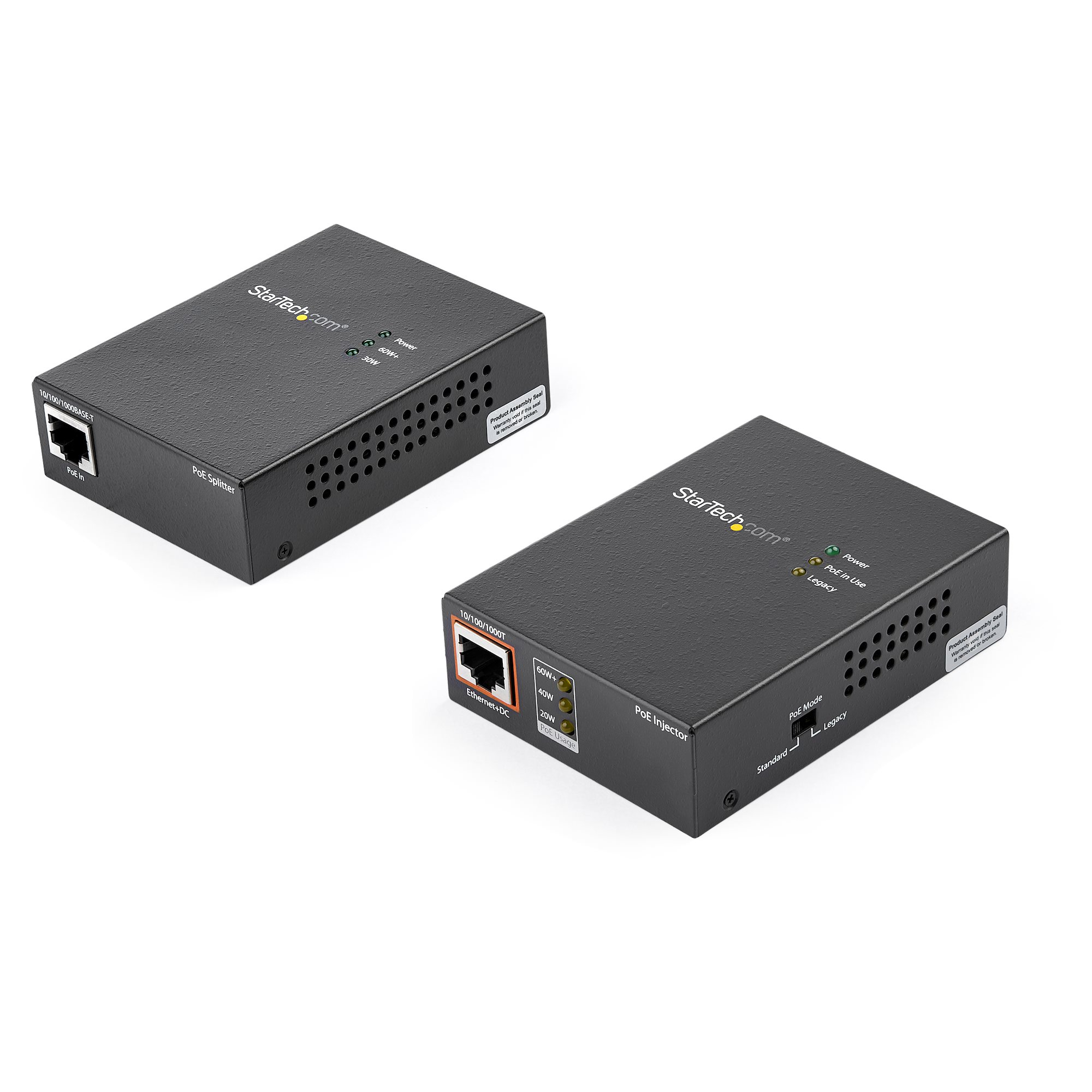 StarTech.com 1 Port Gigabit PoE Injector & Splitter Kit