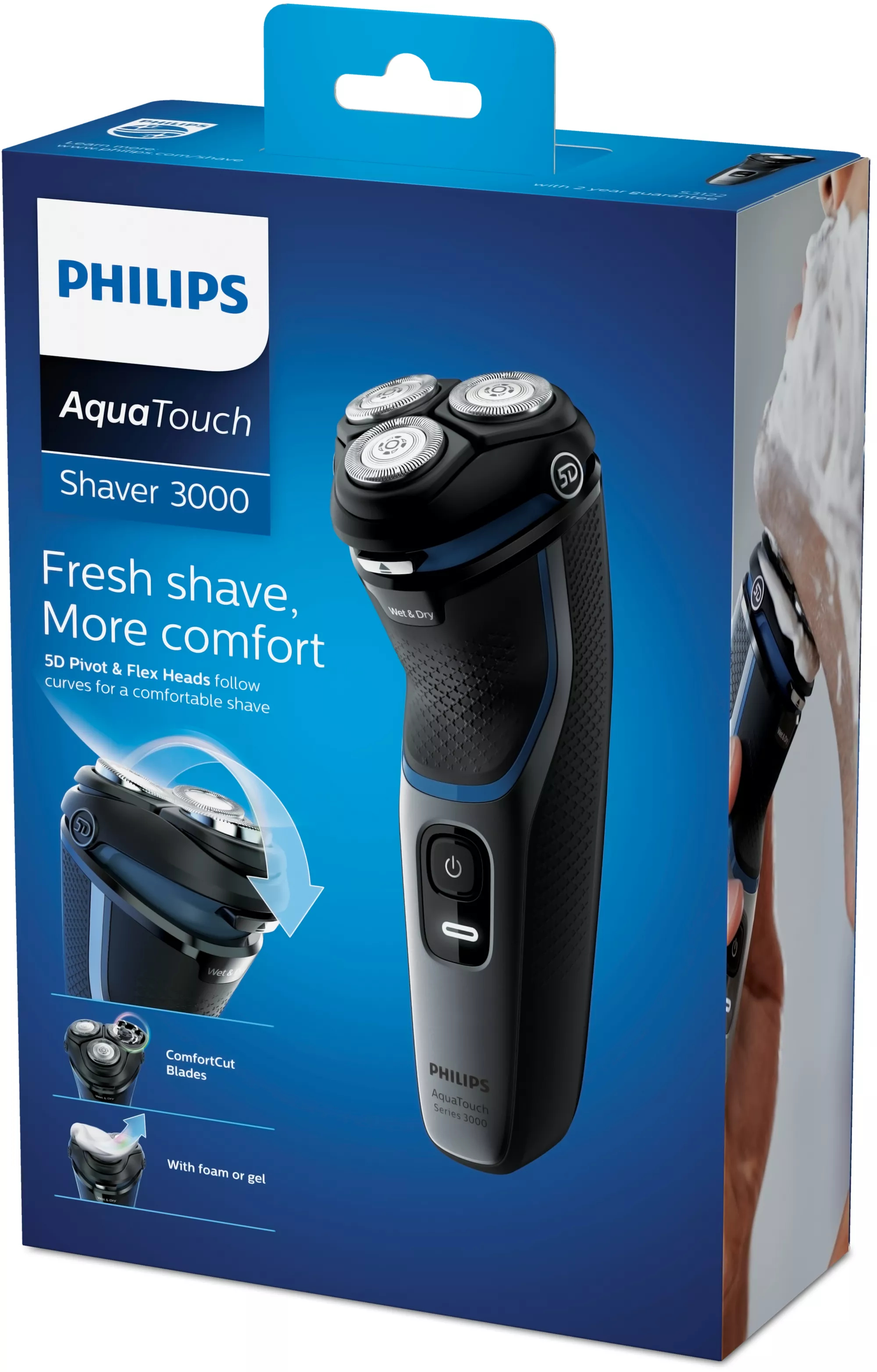 Philips Norelco Shaver 3100 Wet or Dry electric shaver S3122/51 – image 2