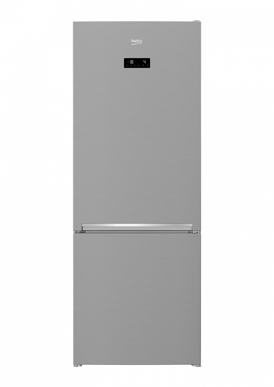 Beko RCNE560E40ZXP fridge-freezer Freestanding Silver