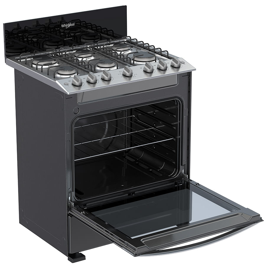 Whirlpool WFR3100B cooker Freestanding cooker Gas Black – image 9