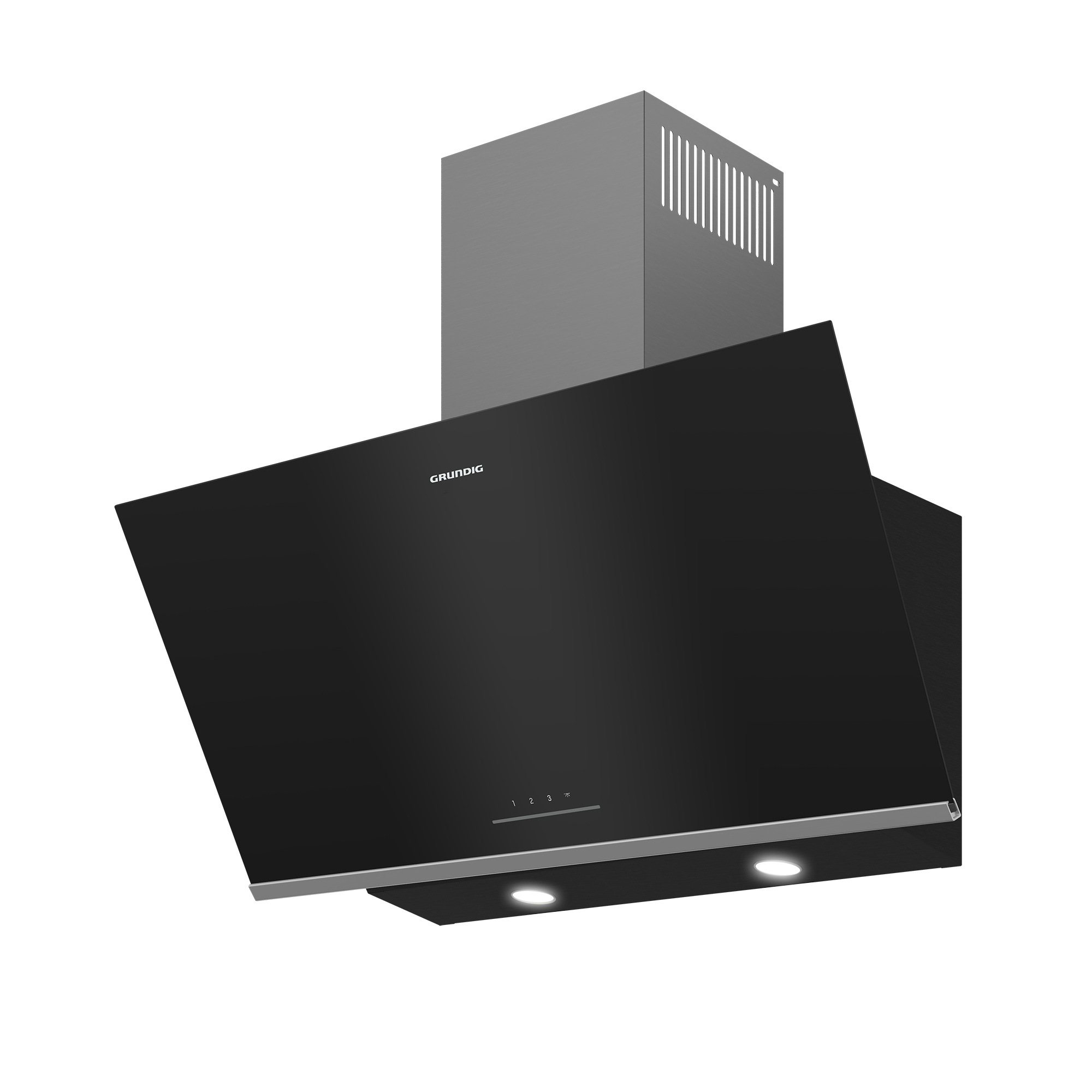 Grundig GDSP5460BC cooker hood Wall-mounted Black, Stainless steel 623 m³/h – image 5