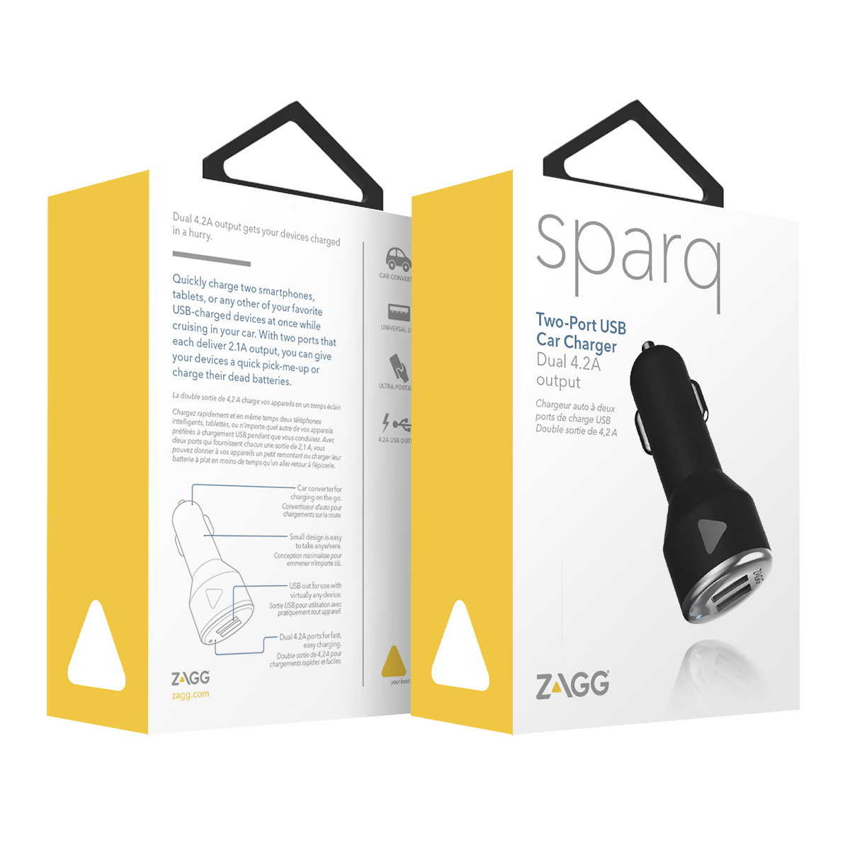 ZAGG ZGSBCC-BS0 mobile device charger Universal Black, Silver Cigar lighter Auto – image 2
