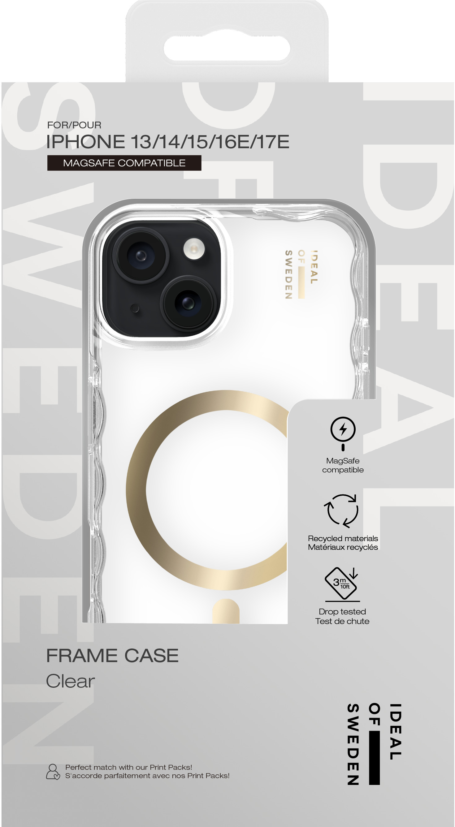 iDeal of Sweden Wavy Case MagSafe iPhone 13 / 14 / 15 / 16e / 17e Clear – image 3