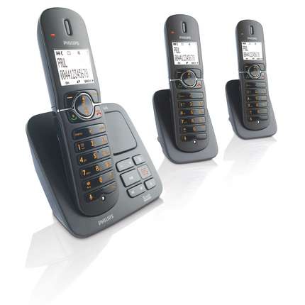 Philips CD5653 telephone DECT telephone Caller ID Black