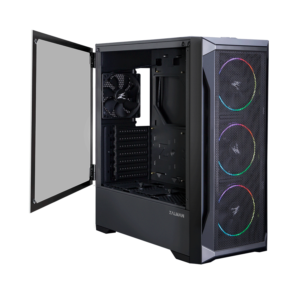 Zalman Z8 MS ATX Mid Tower PC Case, ARGB fan x3, Mesh – image 2