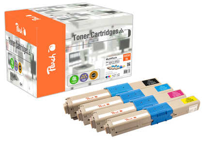 Peach 112227 toner cartridge 4 pc(s) Compatible Black, Cyan, Magenta, Yellow