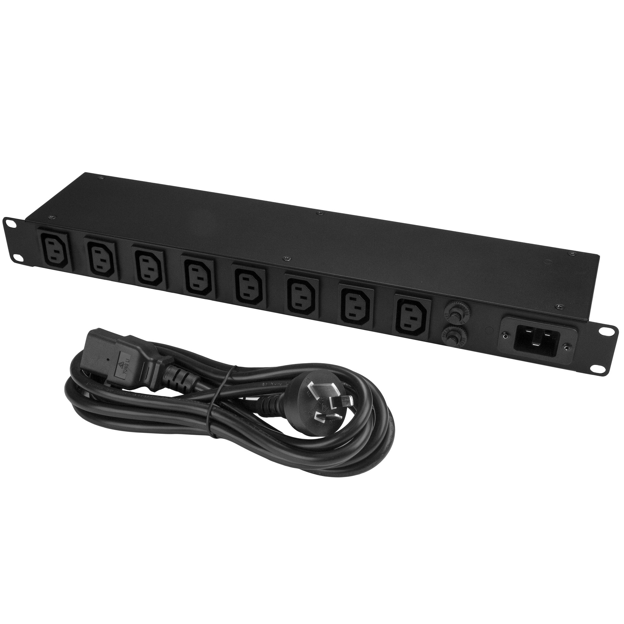 StarTech.com 8-Port Rack-Mount PDU with C13 Outlets - 16 A - 10 ft. Power Cord (AS3112) - 1U – image 2