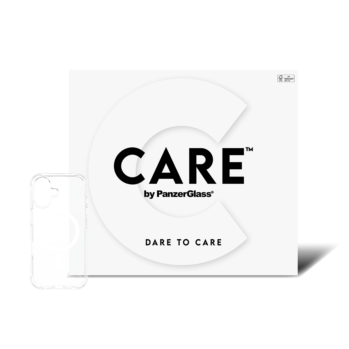 PanzerGlass CARE™ by PanzerGlass® Samba Case Transparent w. White MagSafe iPhone 17 | Bulk – image 2